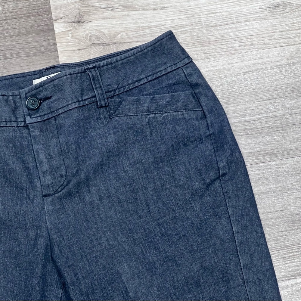 Bass & Co. Women’s Charcoal Straight Mid Rise Denim Pants Size 8 - Picture 3 of 9